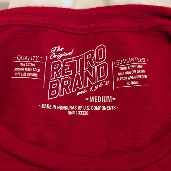 Retro Brand Rutgers Red Cropped Top NWT - Picture 6 of 6
